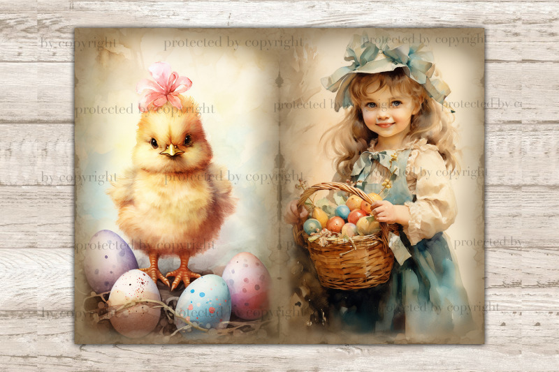 pastel-easter-junk-journal-paper-digital-collage-sheet