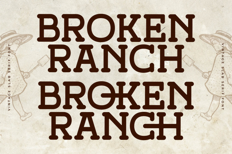 broken-ranch-vintage-slab-serif-font