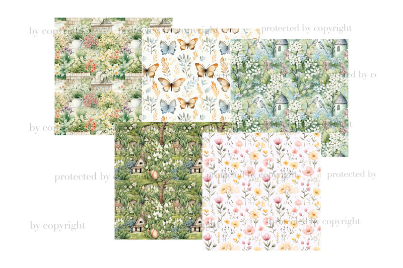 spring-seamless-pattern-set-spring-digital-paper-jpeg