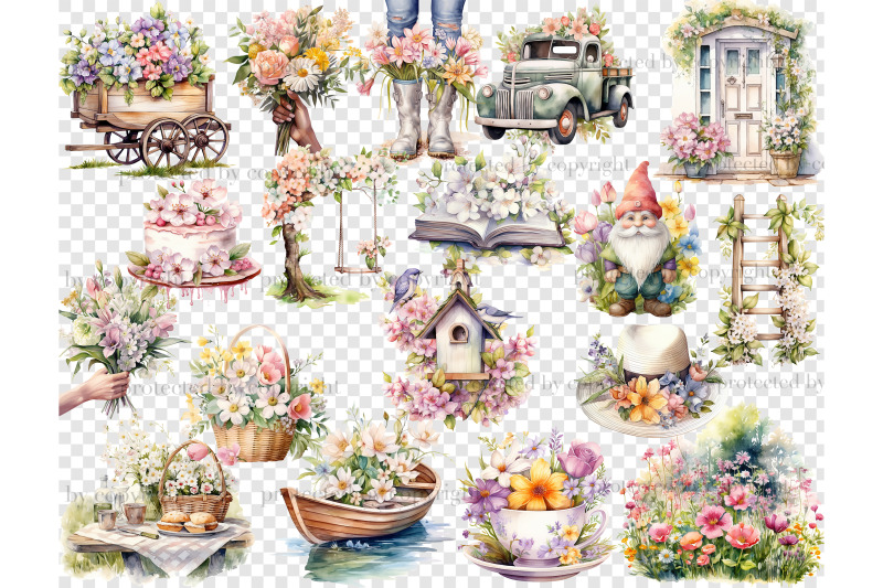 spring-watercolor-clipart-bundle-farm-png-set