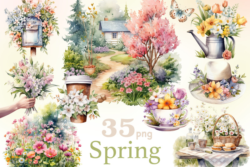 spring-watercolor-clipart-bundle-farm-png-set