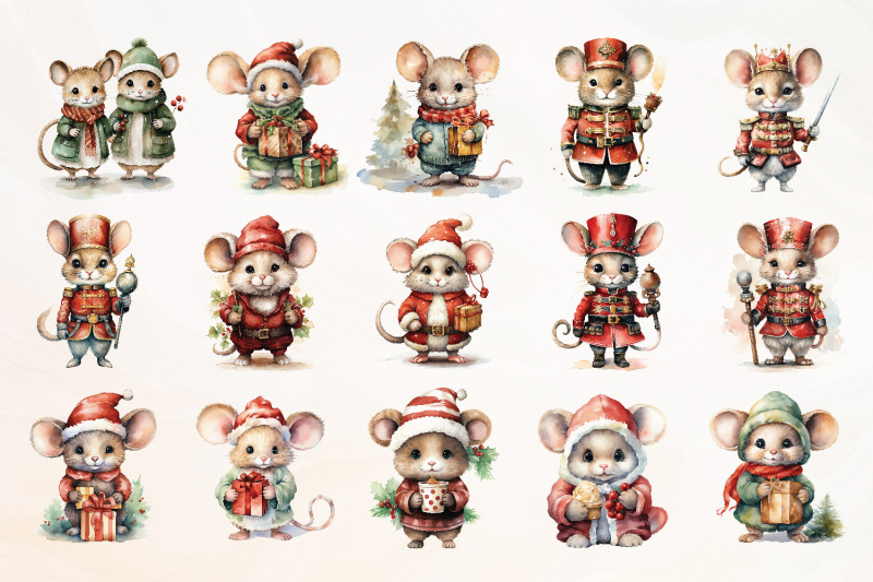 watercolor-christmas-mouse-clipart-cute-mouse-png