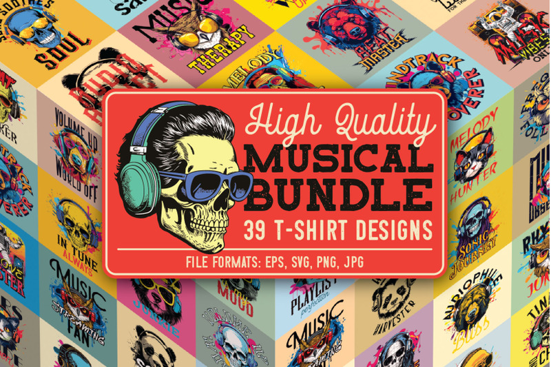 39-musical-t-shirts-bundle