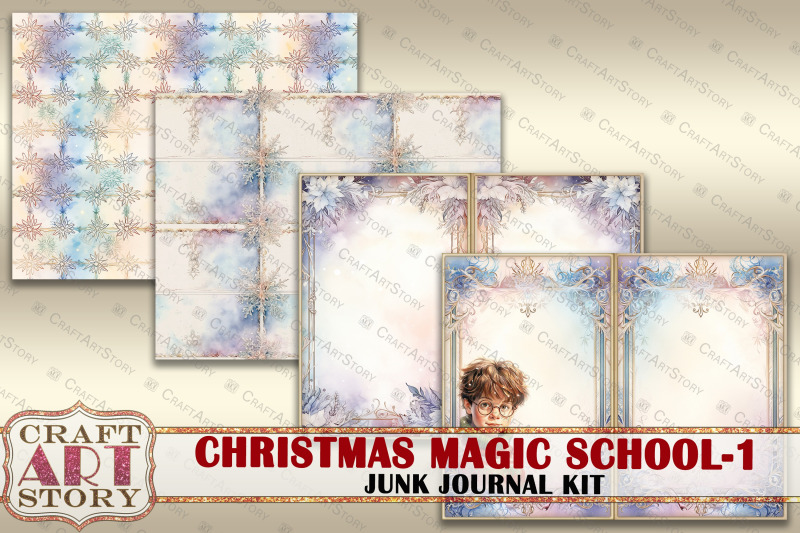 christmas-magic-school-junk-journal-pages-1-hogwarts-wizards