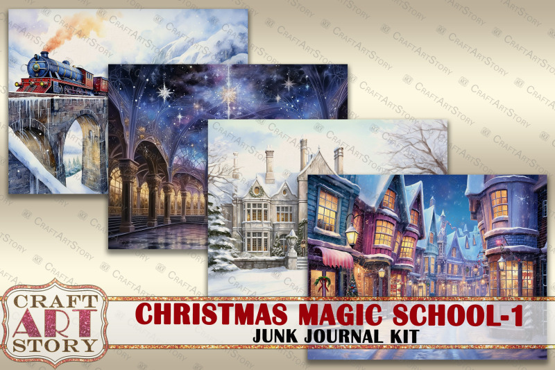 christmas-magic-school-junk-journal-pages-1-hogwarts-wizards