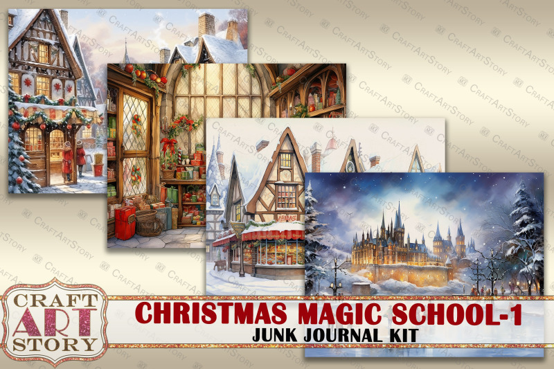 christmas-magic-school-junk-journal-pages-1-hogwarts-wizards