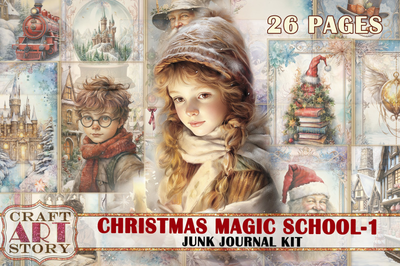 christmas-magic-school-junk-journal-pages-1-hogwarts-wizards