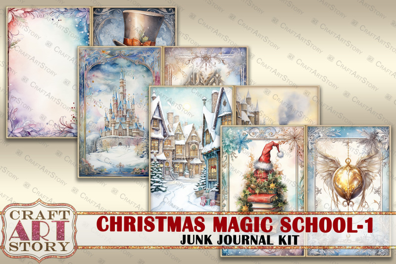 christmas-magic-school-junk-journal-pages-1-hogwarts-wizards