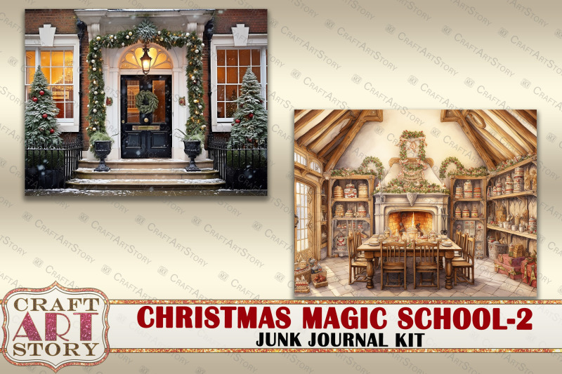 christmas-magic-school-junk-journal-pages-2-hogwarts-wizards