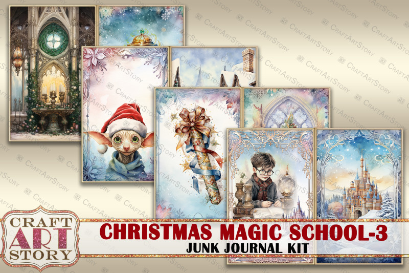 christmas-magic-school-junk-journal-pages-3-hogwarts-wizards