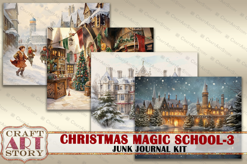 christmas-magic-school-junk-journal-pages-3-hogwarts-wizards