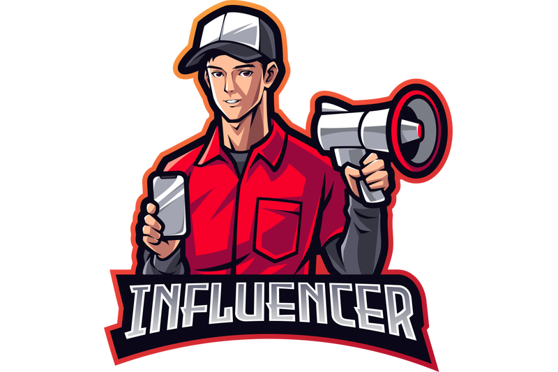influencer-esport-mascot-logo-design