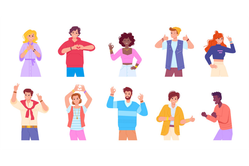 happy-people-language-gestures-confident-characters-showing-hand-gest