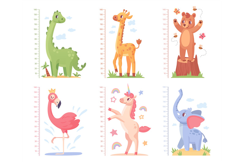 animal-growth-rulers-baby-kid-height-measure-short-or-tall-meter-kind