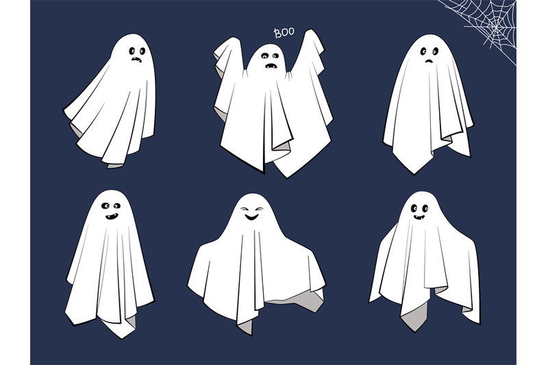 different-cloth-ghosts-with-scary-spooky-happy-and-funny-faces-coll