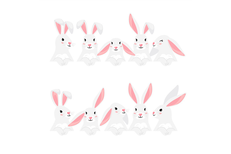 funny-bunny-pets-collection-for-your-design-chinese-new-year-symbol