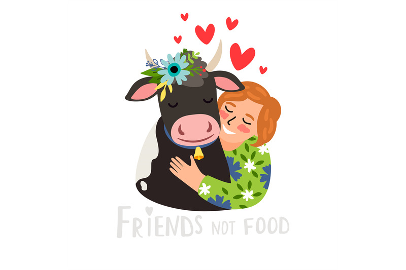 happy-kind-girl-shows-her-love-to-animals-and-hugging-a-cow-nature-re