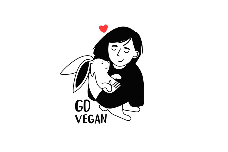 kind-girl-hugs-the-little-happy-rabbit-go-vegan-vector-illustration