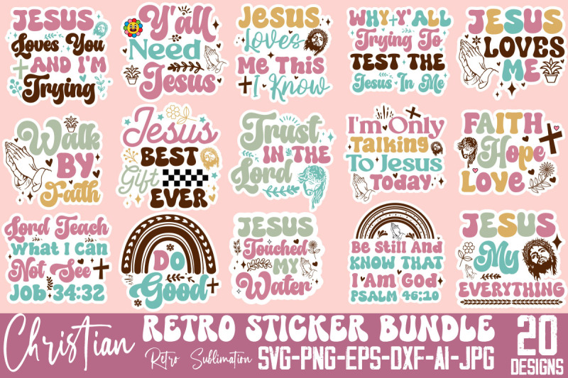 retro-christian-sticker-svg-bundle-christian-svg-png-bundle-religious