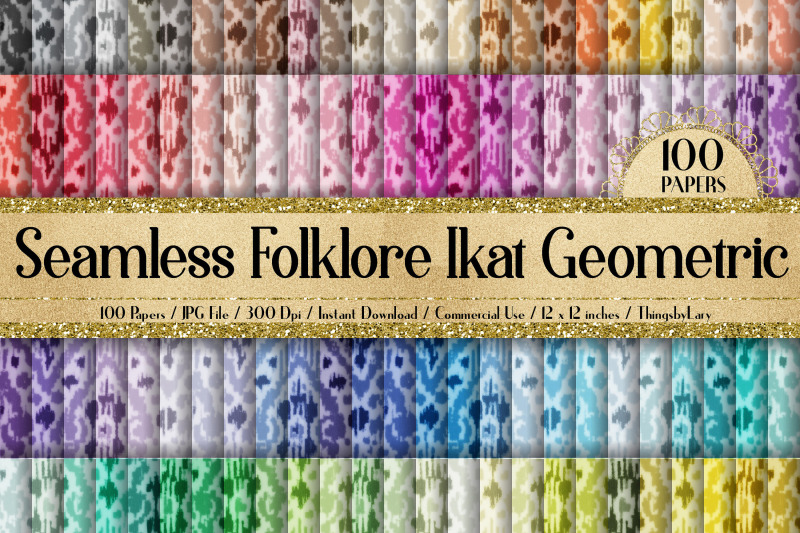 100-seamless-folklore-ikat-geometric-digital-papers