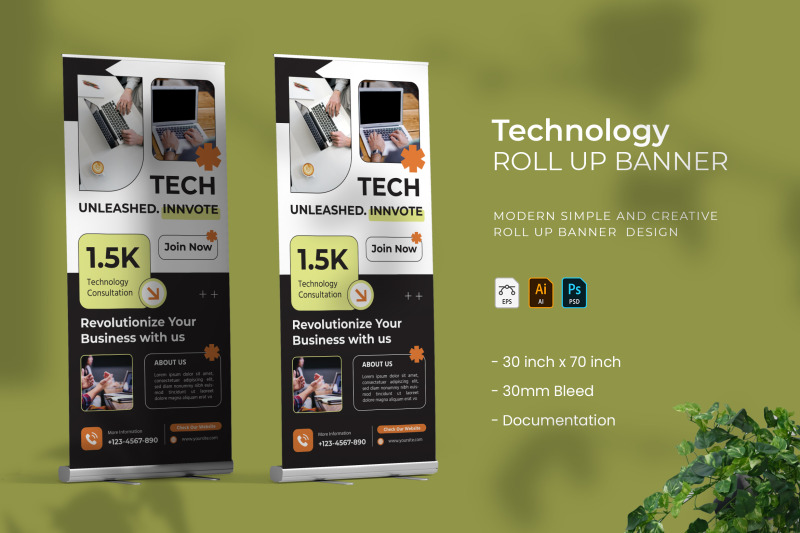 technology-solution-roll-up-banner