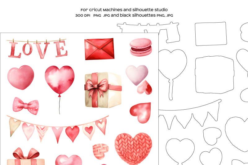 watercolor-valentine-elements-stickers-love-sticker