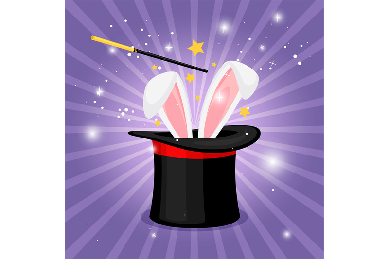 magic-hats-with-bunny-ears-magician-hat-with-rabbit-circus-show-abr