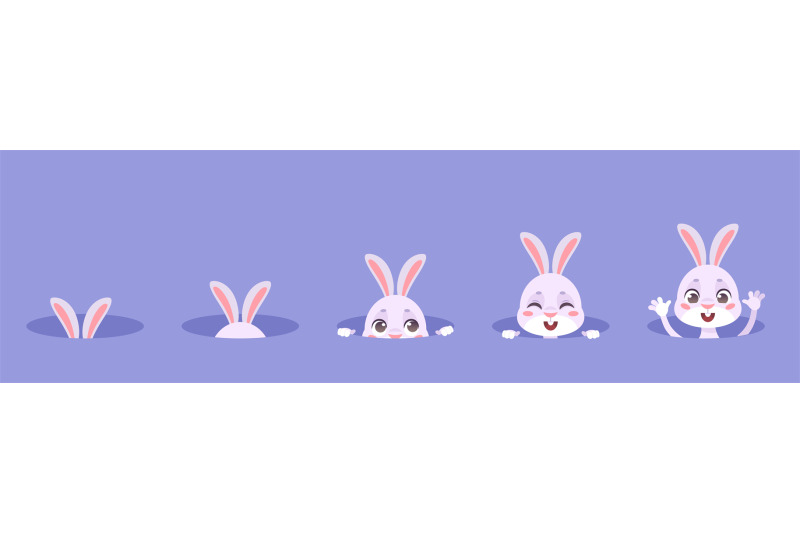 rabbits-in-holes-rabbit-with-ears-hiding-in-burrow-animation-easter