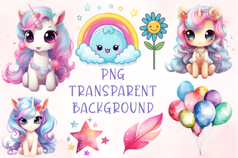 26-kawaii-unicorn-clipart-bundle