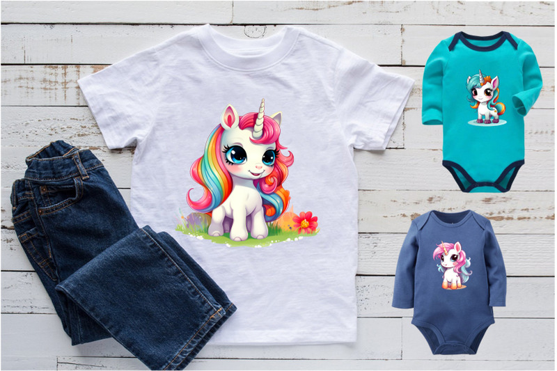 cute-rainbow-unicorns-01-png-bundle