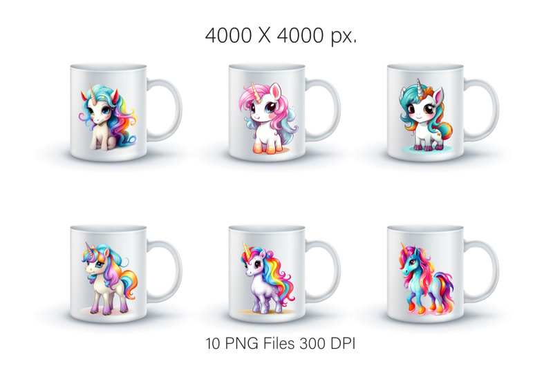 cute-rainbow-unicorns-01-png-bundle