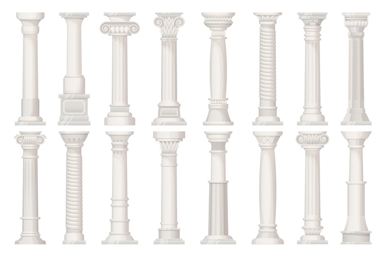 cartoon-antique-pillars-old-roman-or-greek-pillar-on-pedestal-ancien