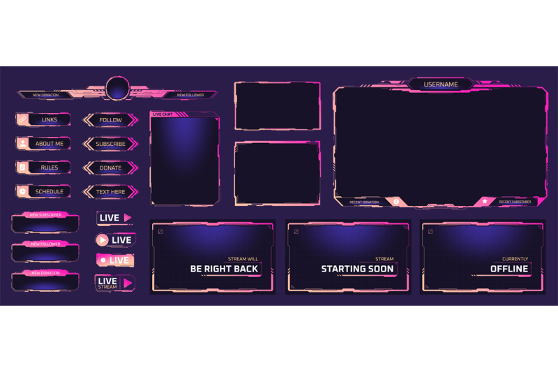 twitch-streaming-interface-stream-overlay-screens-future-theme-neon-d