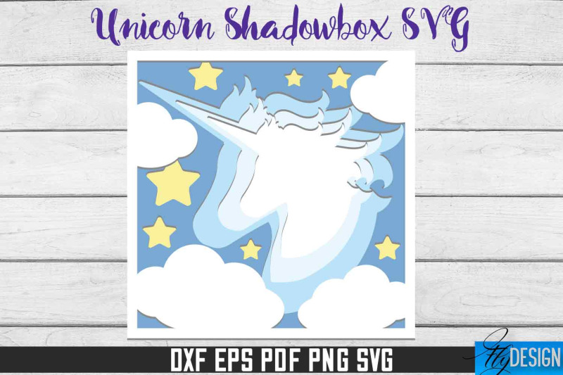 unicorn-shadowbox-svg-paper-cut-files-paper-unicorn-svg-design