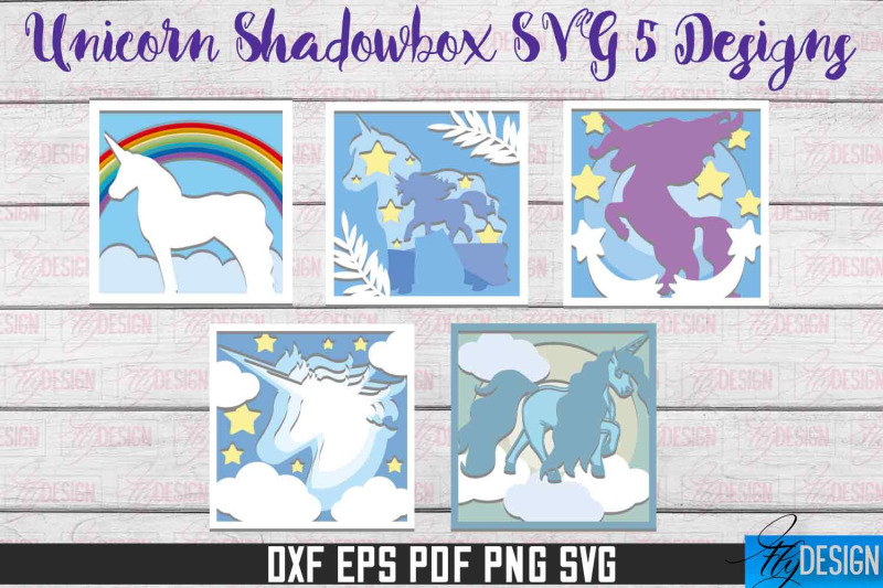 unicorn-shadowbox-svg-paper-cut-files-paper-unicorn-svg-design