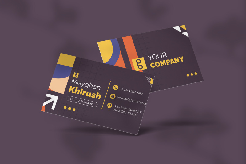 geometric-business-card