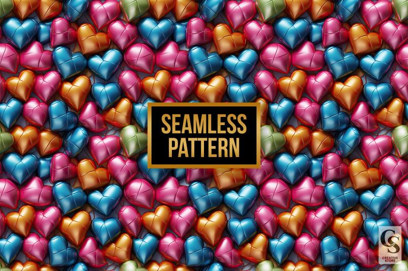 rainbow-puffy-3d-hearts-seamless-patterns