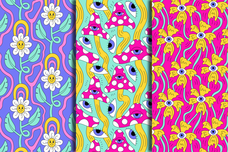 psychedelic-seamless-patterns