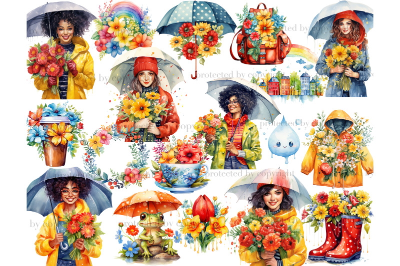 rainy-day-clipart-spring-clipart-bundle