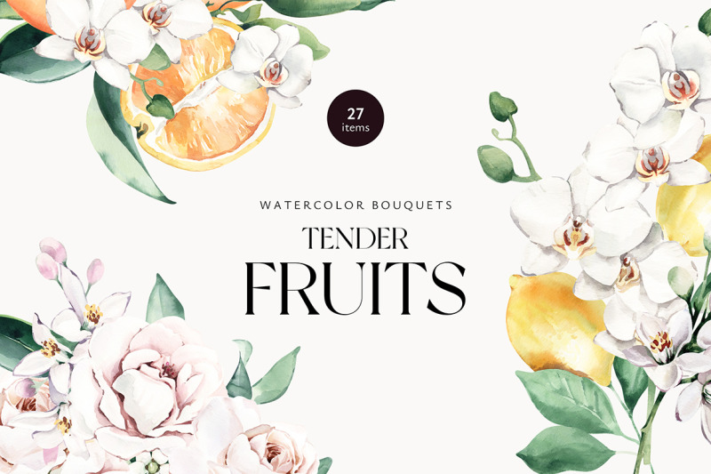 tender-fruits-watercolor-bouquets