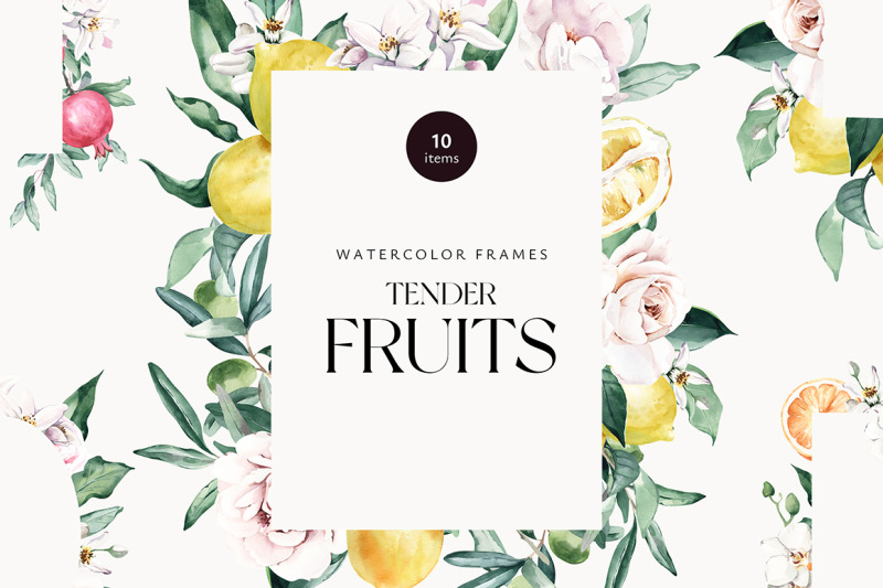 tender-fruits-watercolor-frames