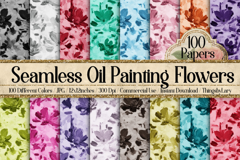 100-seamless-oil-painting-flowers-digital-papers