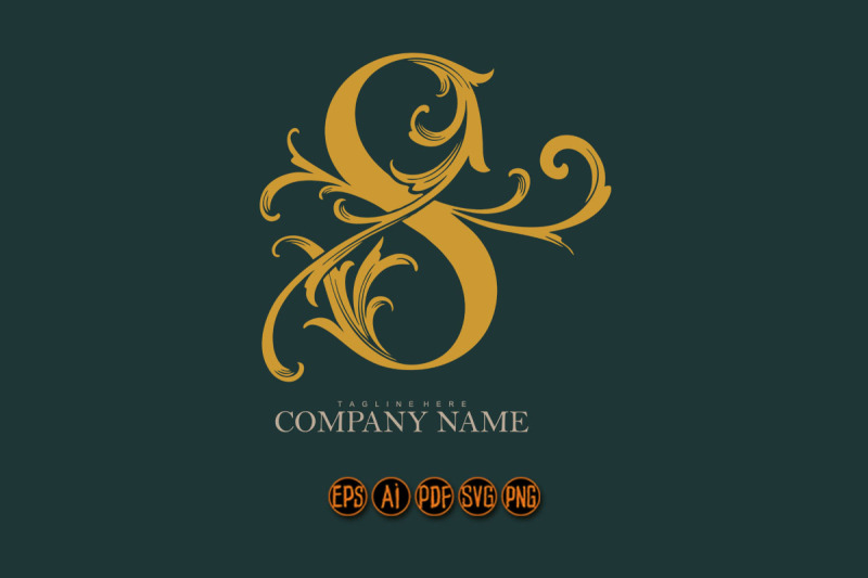 regal-retro-letter-s-ornate-flourish-monogram-logo