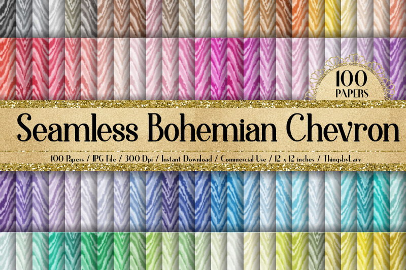 100-seamless-bohemian-chevron-digital-papers