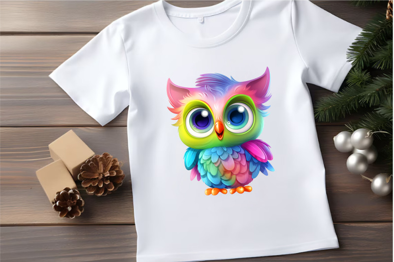 cute-rainbow-owls-tshirt-sticker