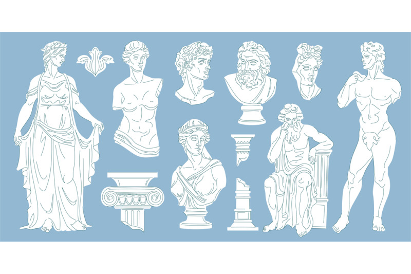 cartoon-antique-statues-ancient-historic-monuments-classical-greece-c