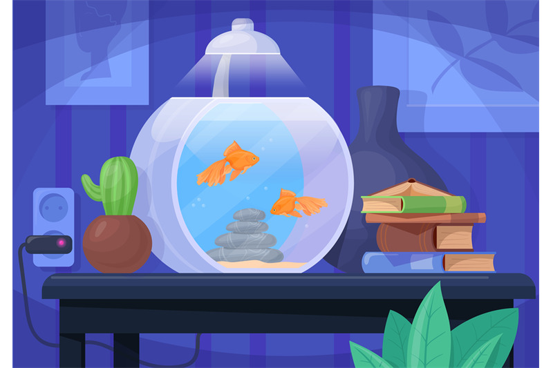 indoor-aquarium-cartoon-room-interior-with-fish-pet-tank-under-lamp-o