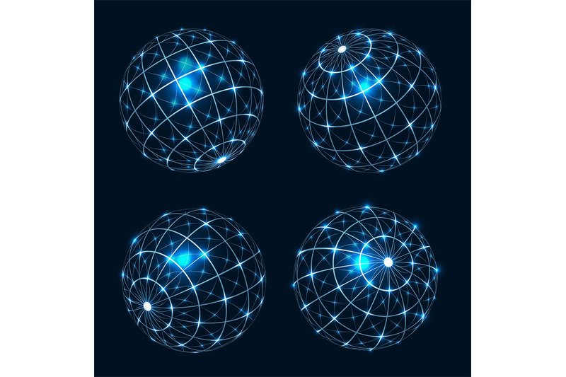 glowing-globe-wireframes