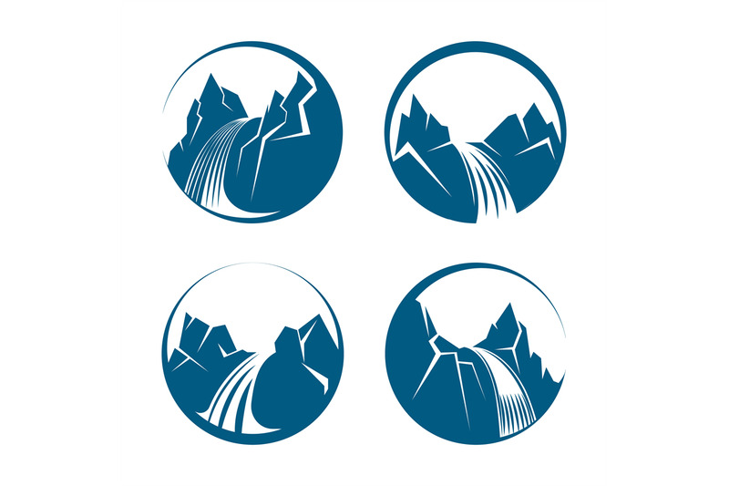 waterfall-icons-set