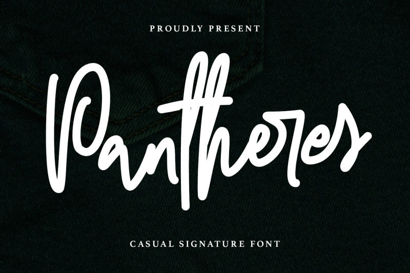 pantheres-casual-signature-font